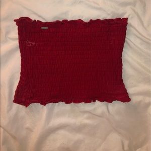 Red hollister tube top size XS
